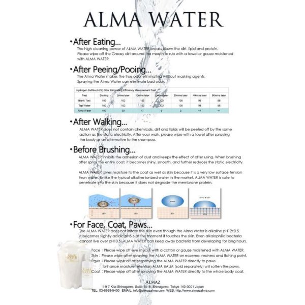Photo3: ALMA WATER REFILL 1000ml  for Pets (3)